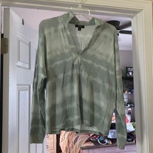 Medium brand new long sleeve mint tye dye Alfani